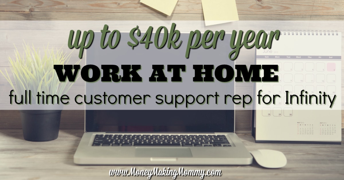 Up to$40k Yr. Work at Home Customer Service Reps for Infinity