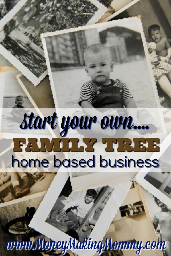 Start Your Own Family Tree Home Business! Help people discover their roots. Start your own ancestry family tree business. Tips and ideas for getting started with ancestry and genealogy research. - MoneyMakingMommy.com - https://www.moneymakingmommy.com/family-genealogy-research/ #homebusiness #ideas #familytree