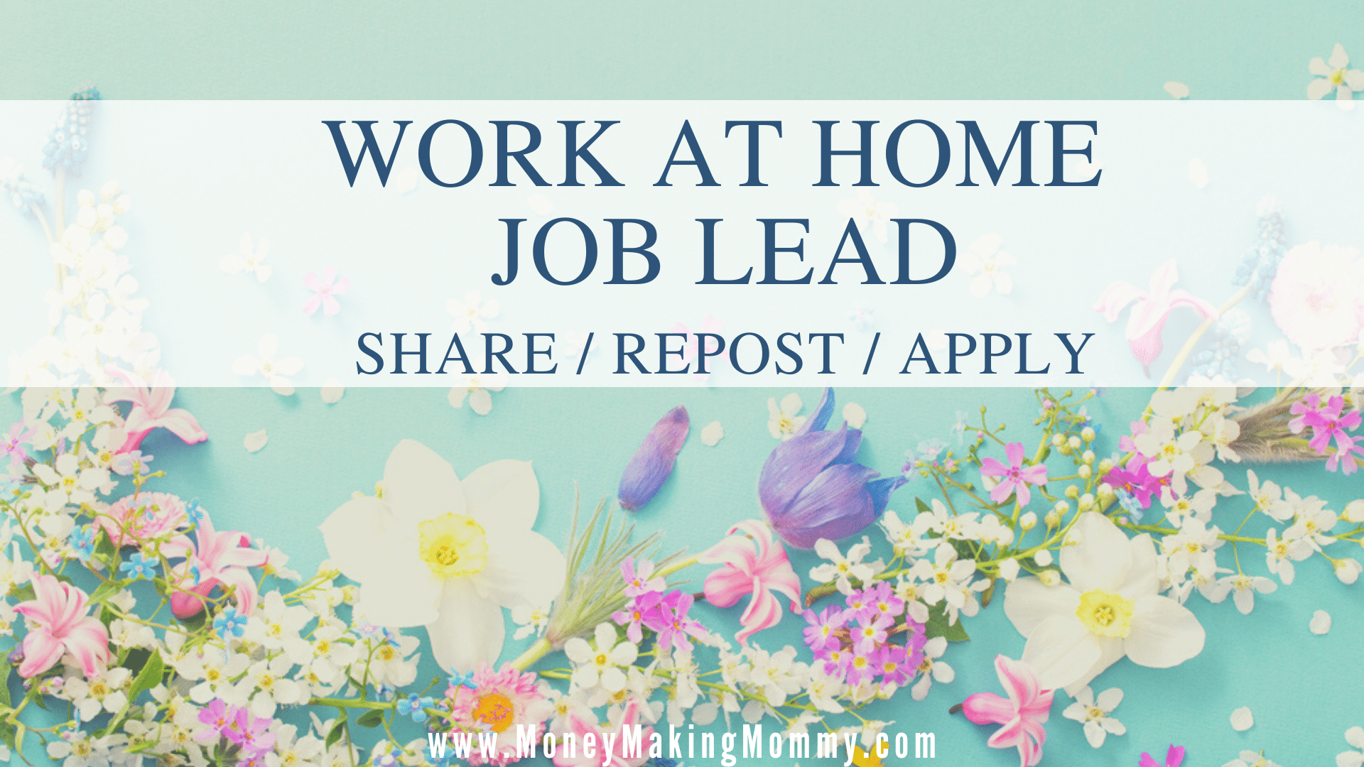 Work at Home Job Lead